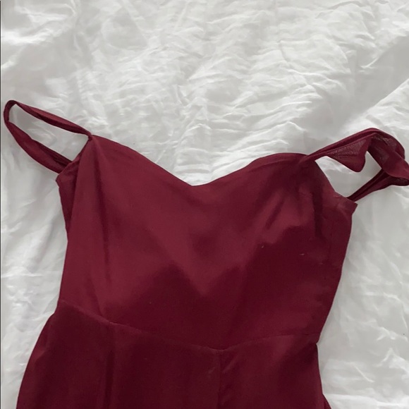 Reformation Purple Off Shoulder Dress - Picture 5 of 7